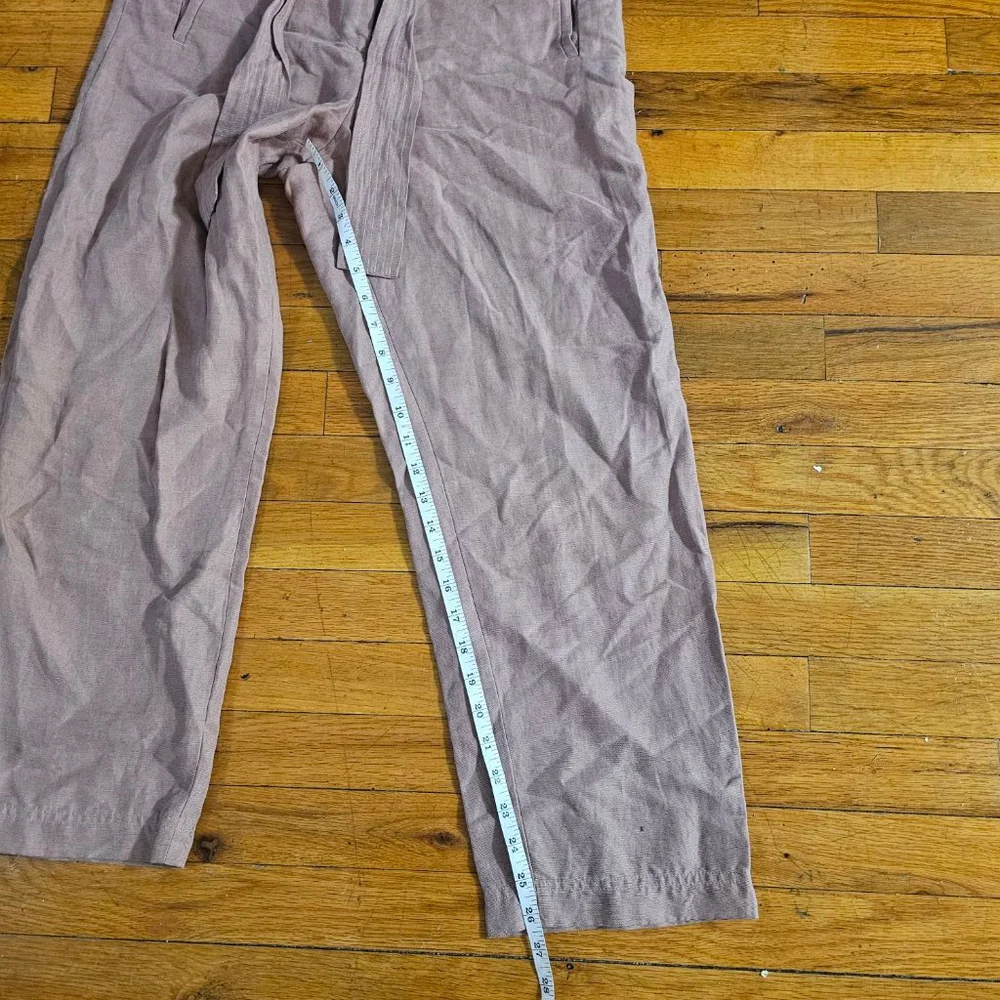 Aritzia Babaton Wide Leg Trouser Linen Blend Women's Size 8
